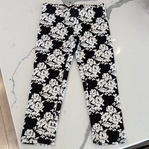 Janie and Jack Monochrome Floral Leggings